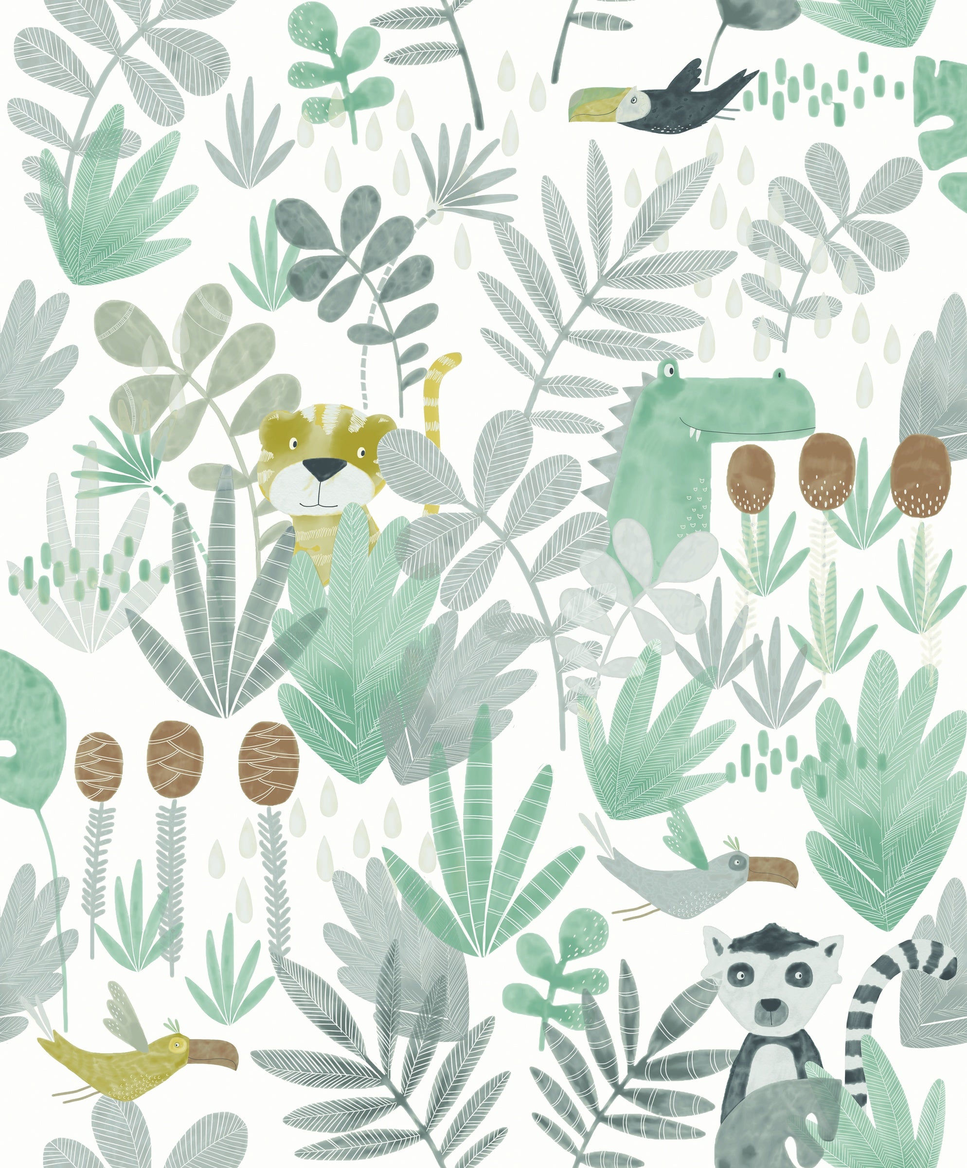 Masureel behang WILDERNESS JADE