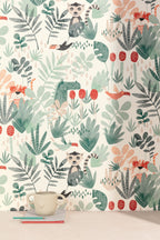 Masureel behang WILDERNESS CORAL in interieur