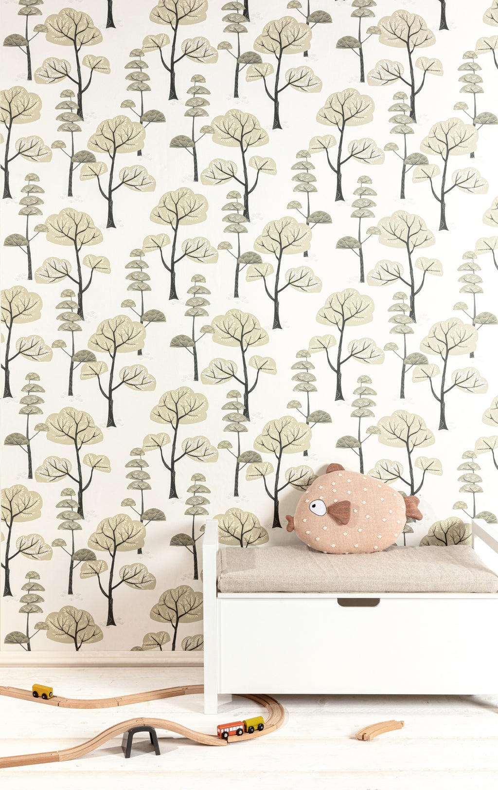 Masureel behang TREES SAND in interieur
