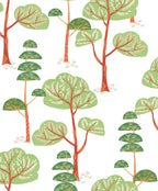 Masureel behang TREES TEAL