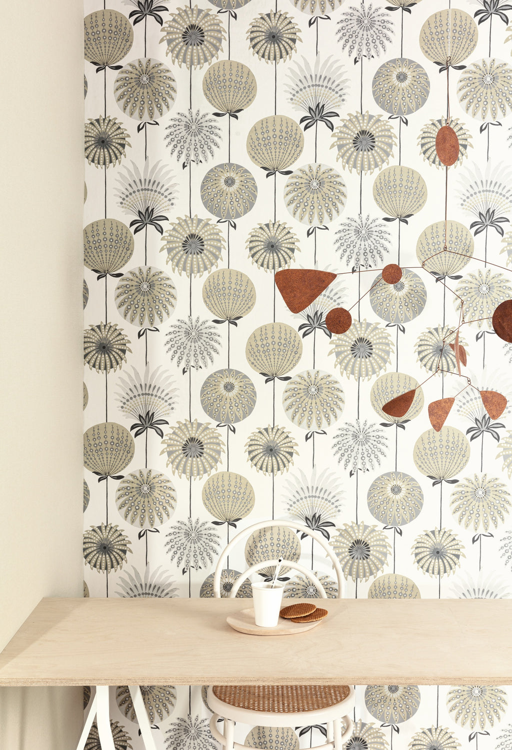 Masureel behang BALLOON SAND in interieur