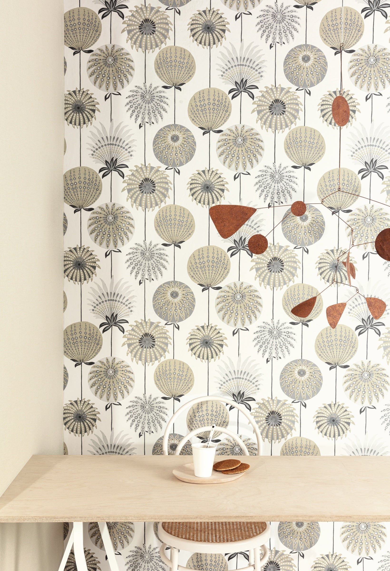 Masureel behang BALLOON SAND in interieur