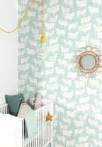 Masureel behang SLEEPY JADE in interieur