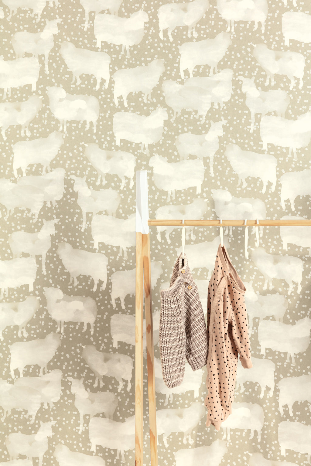 Masureel behang SLEEPY SAND in interieur