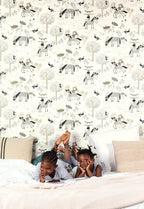 Masureel behang PONY SAND in interieur