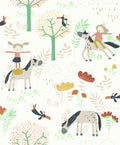 Masureel behang PONY TEAL