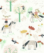 Masureel behang PONY TEAL