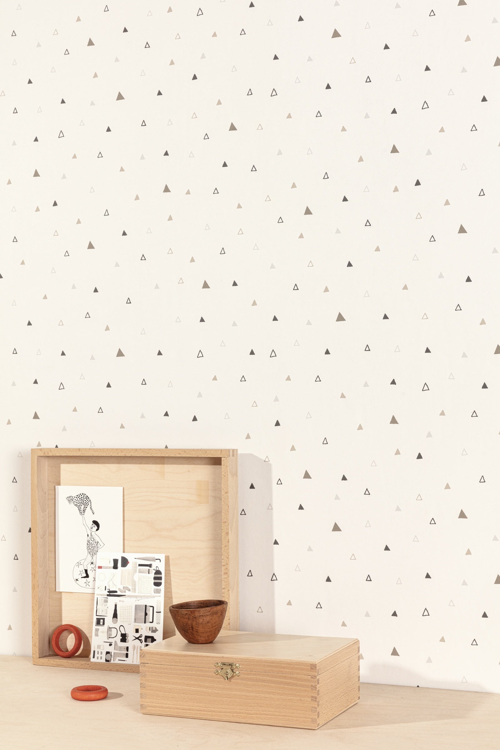 Masureel behang SPOTS SAND in interieur
