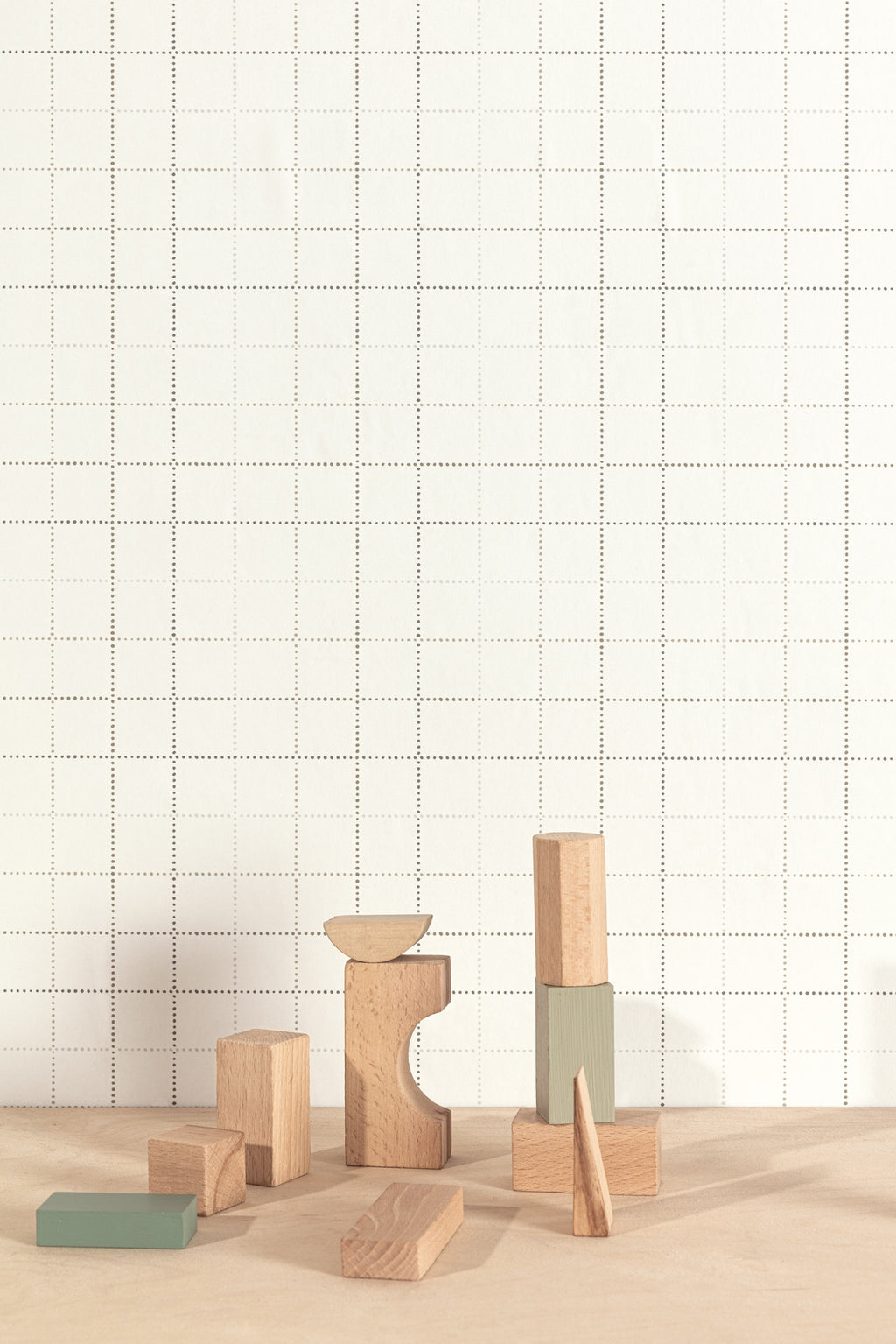 Masureel behang SQUARES SAND in interieur