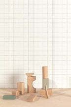 Masureel behang SQUARES SAND in interieur