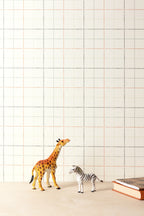 Masureel behang SQUARES TEAL in interieur