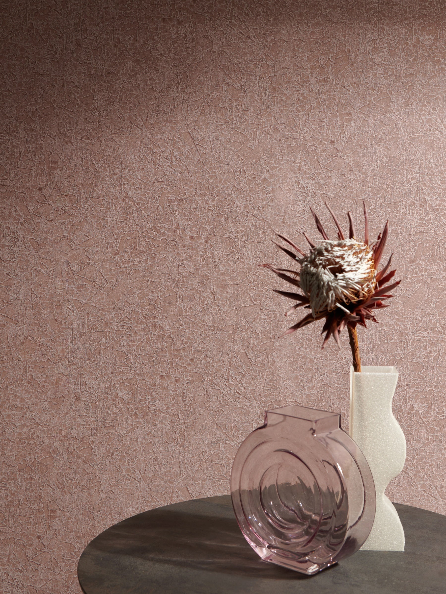 Masureel behang Ramon Rose in interieur
