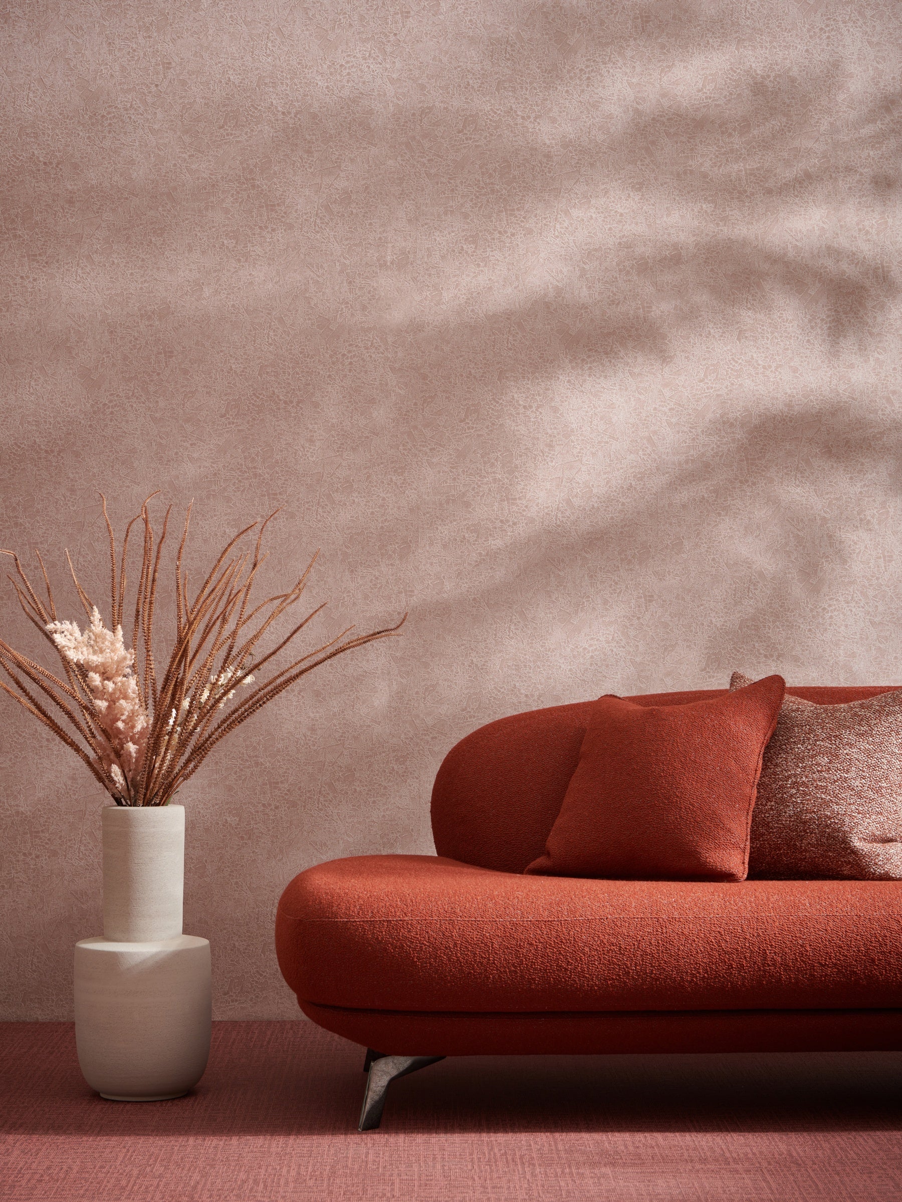 Masureel behang Ramon Rose in interieur