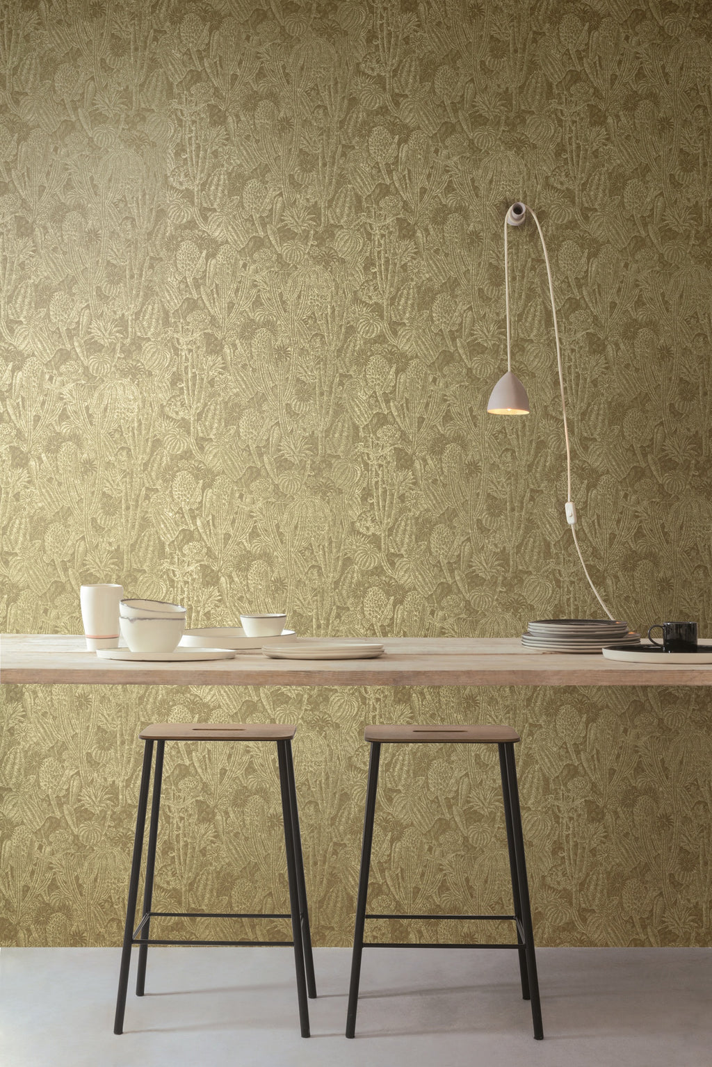 Masureel behang Cactus Moss in interieur