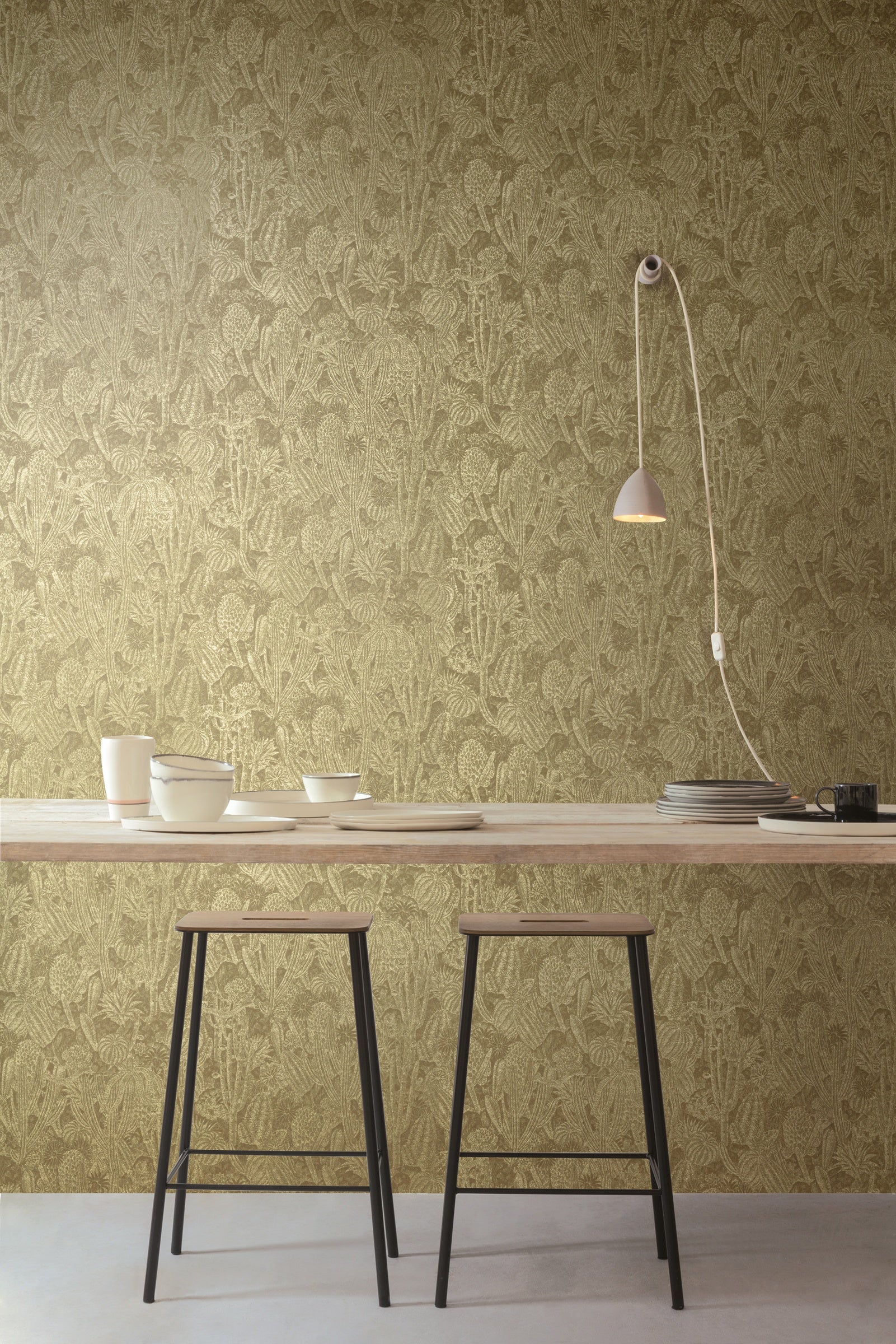 Masureel behang Cactus Moss in interieur