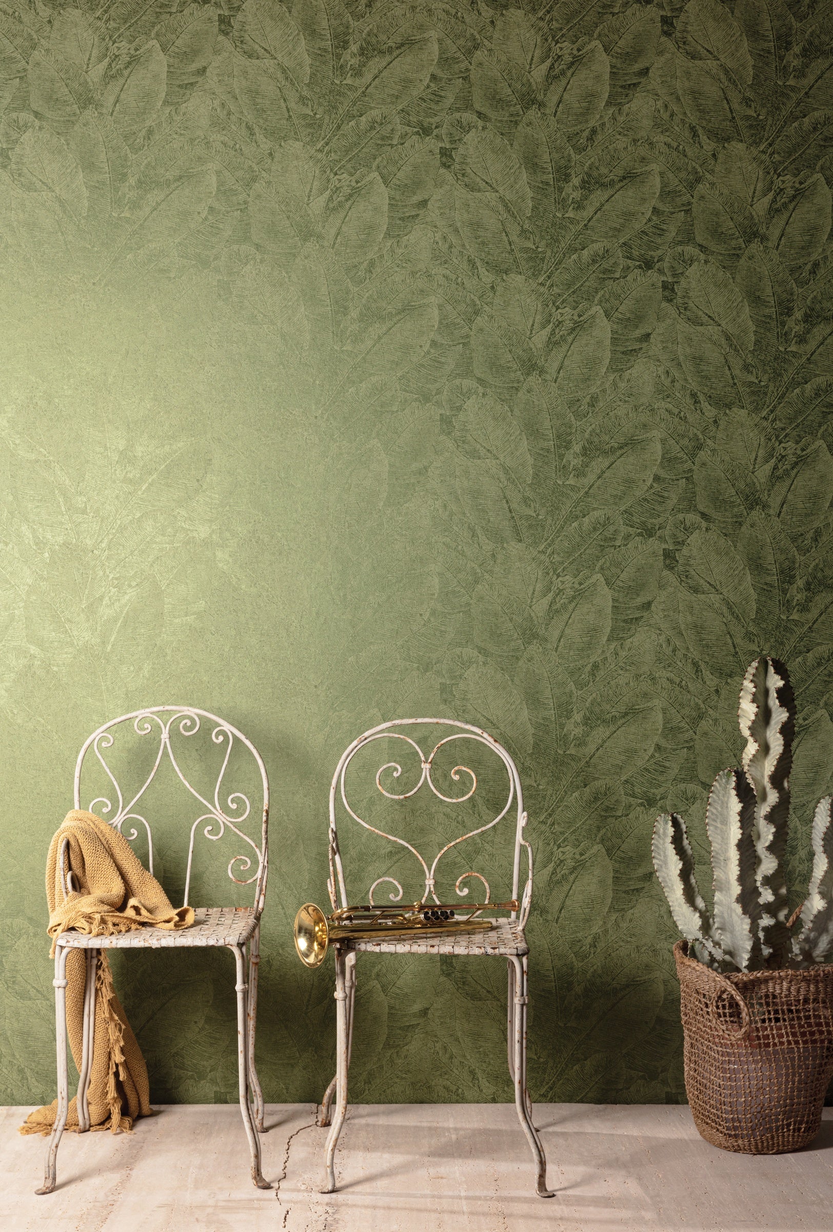 Masureel behang Juan Iguana in interieur