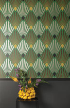 Masureel behang Diego Viridis in interieur