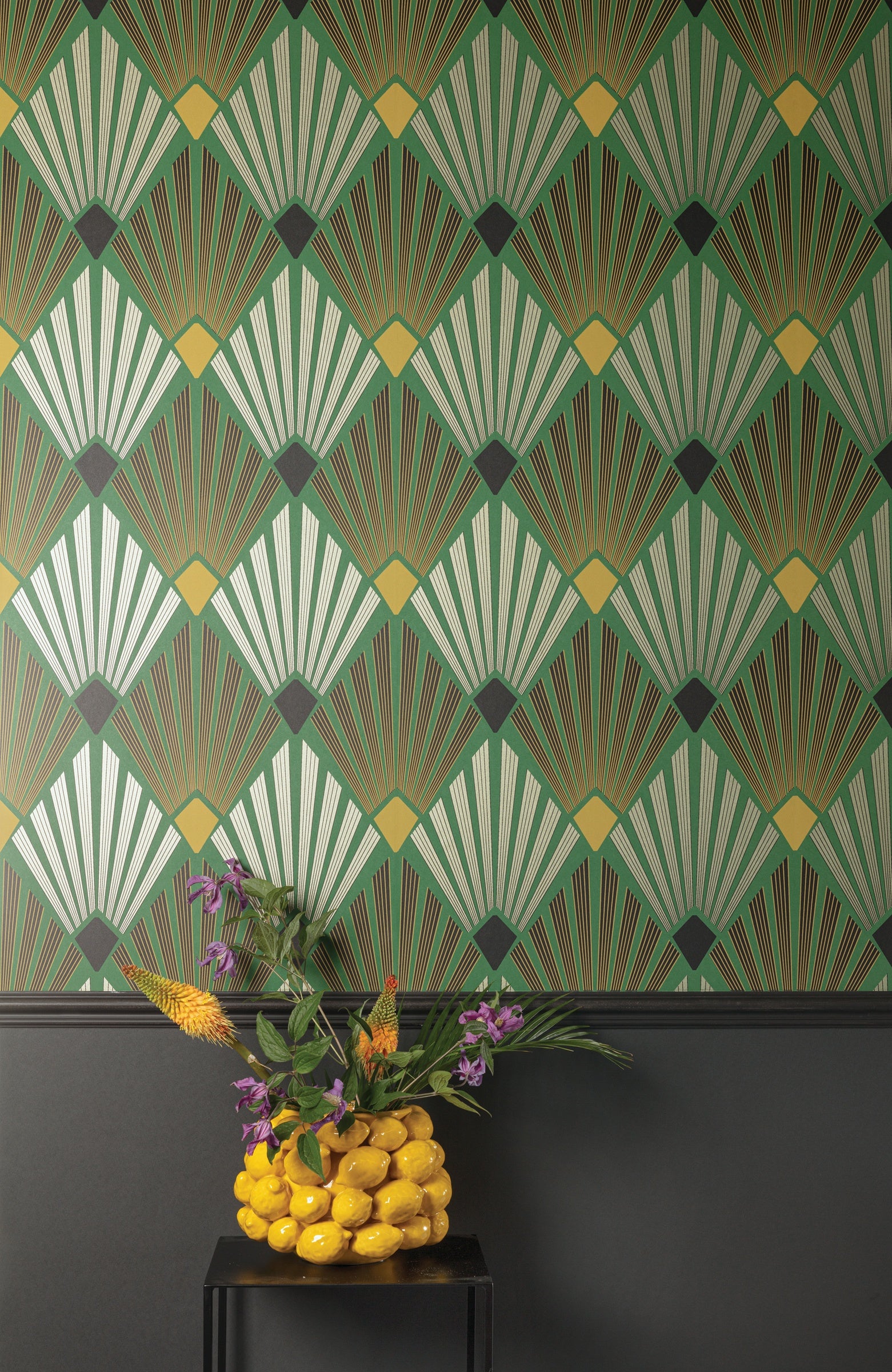 Masureel behang Diego Viridis in interieur