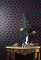 Masureel behang Plume Viridian in interieur