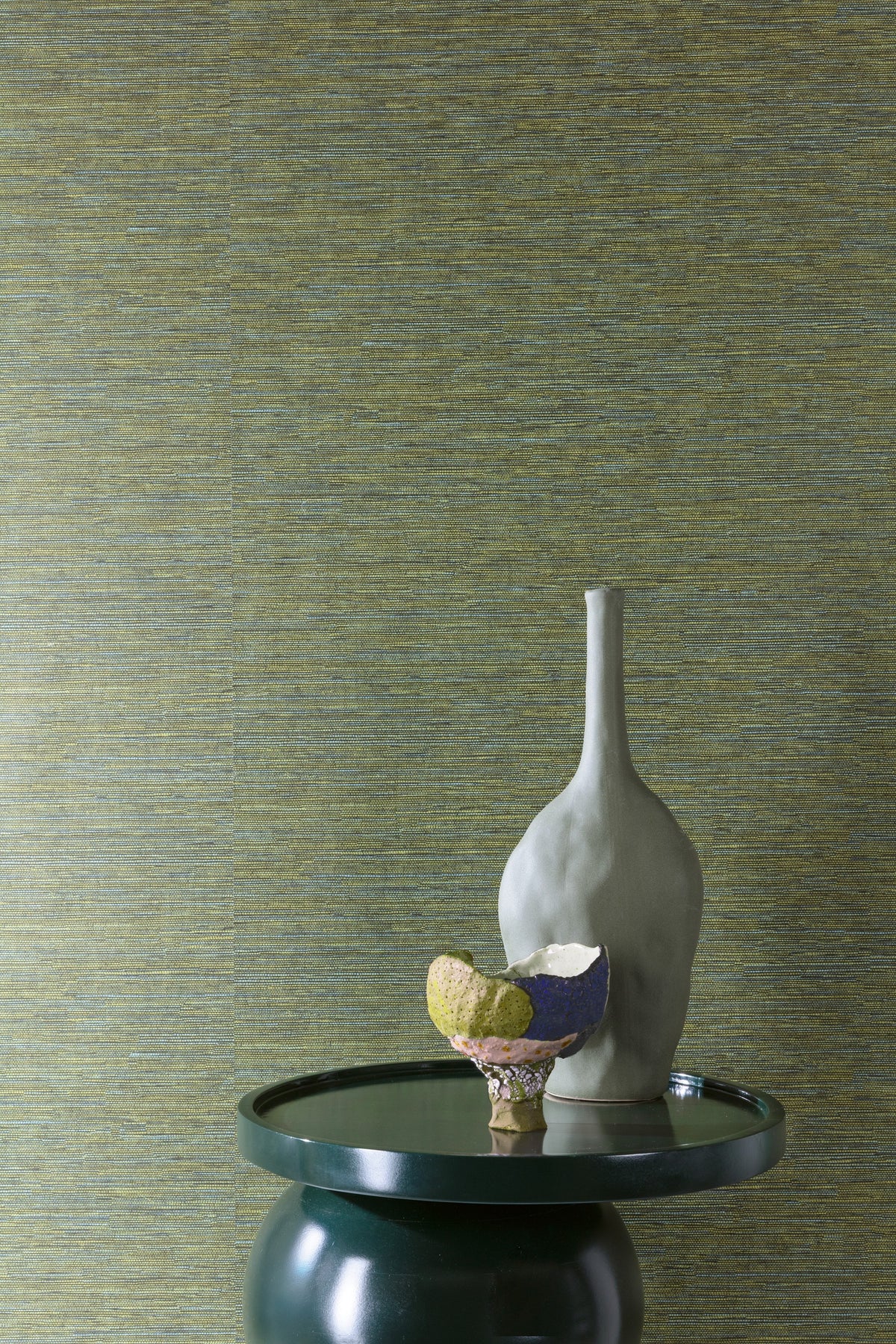 Masureel behang Cadie Lime in interieur