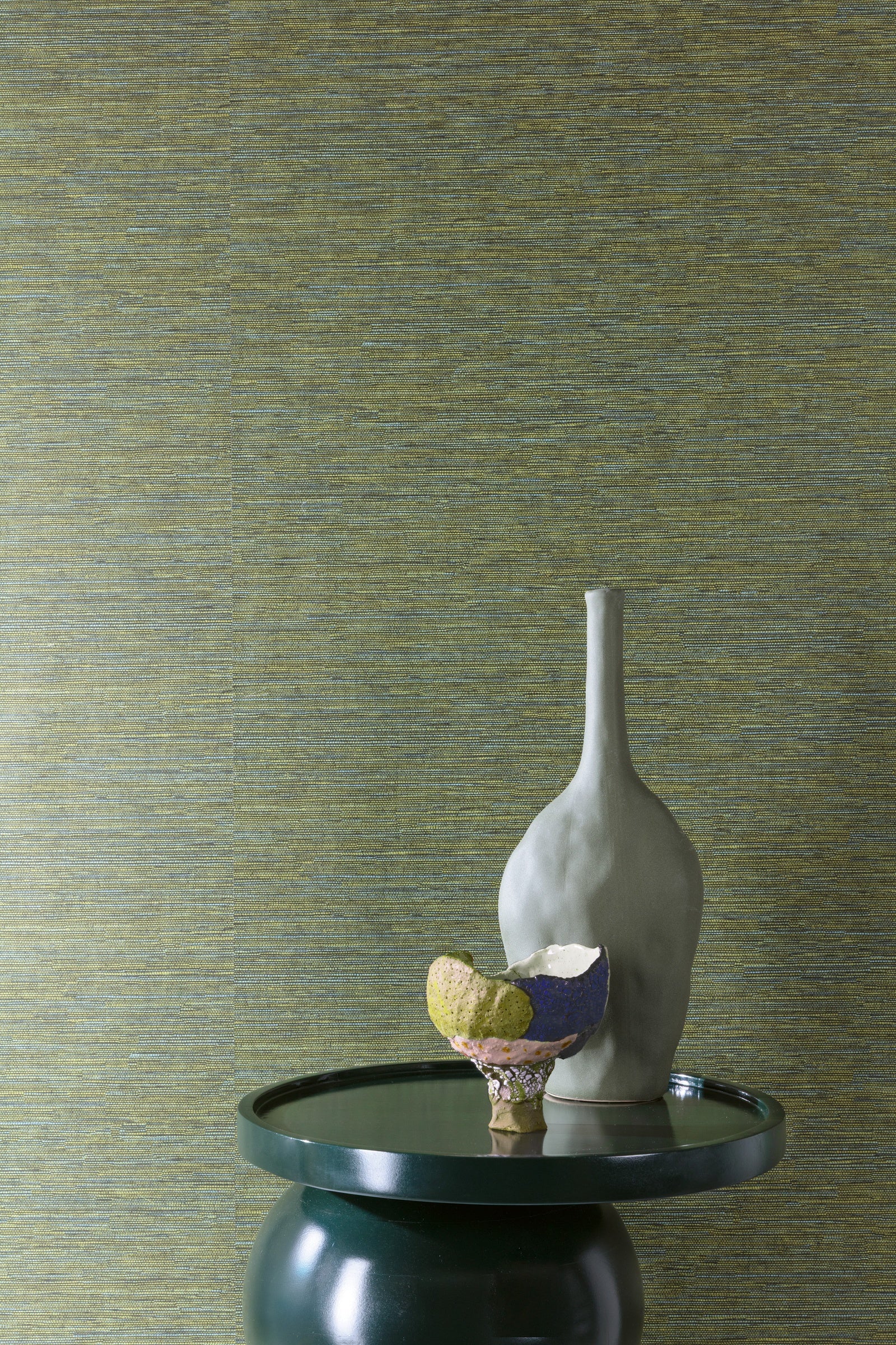 Masureel behang Cadie Lime in interieur