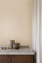 Masureel behang Orbit Peach in interieur