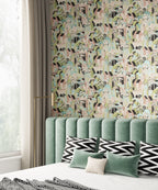Masureel behang Sobborgo Viridis in interieur