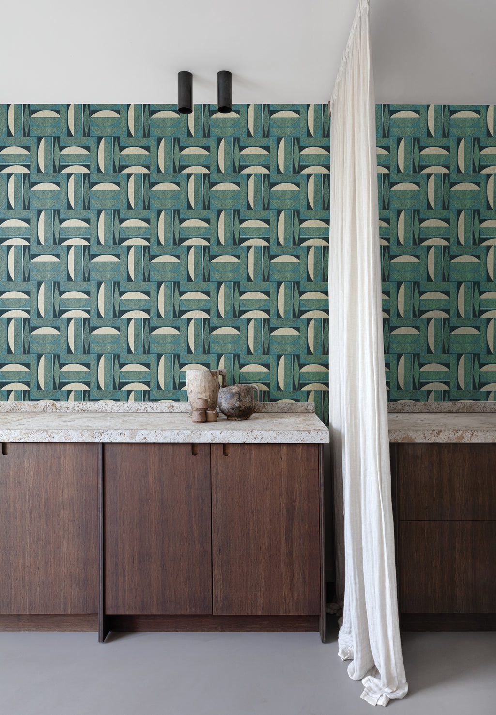 Masureel behang Occidens Ivy in interieur