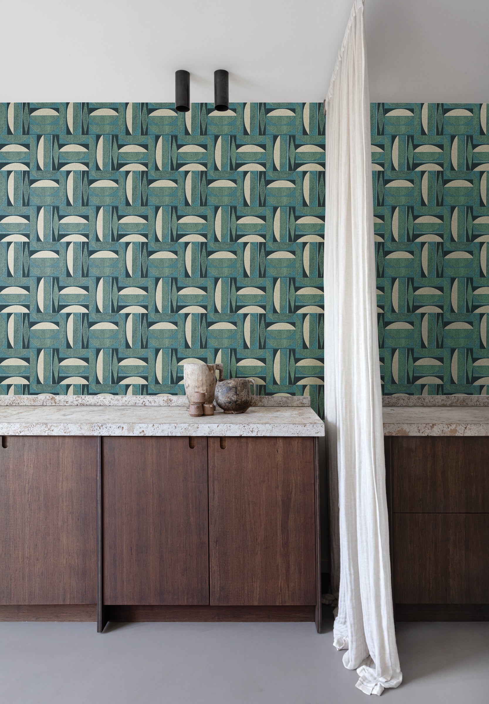 Masureel behang Occidens Ivy in interieur