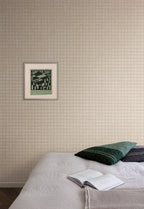 Masureel behang Gigi Taupe in interieur