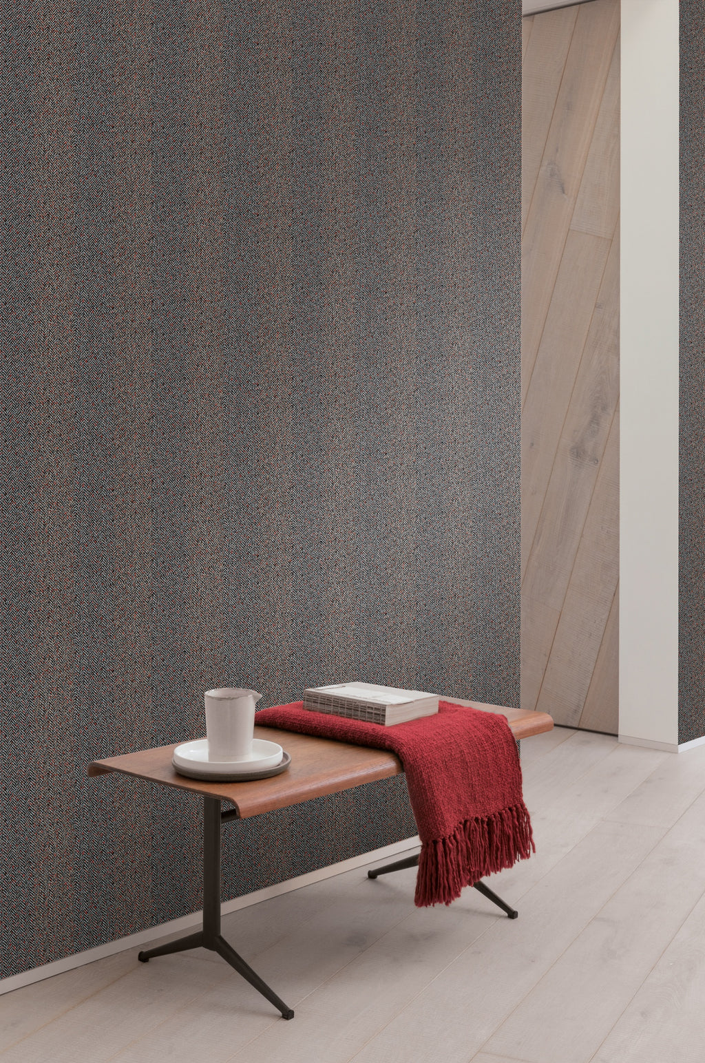 Masureel behang Hugo Cinnamon in interieur