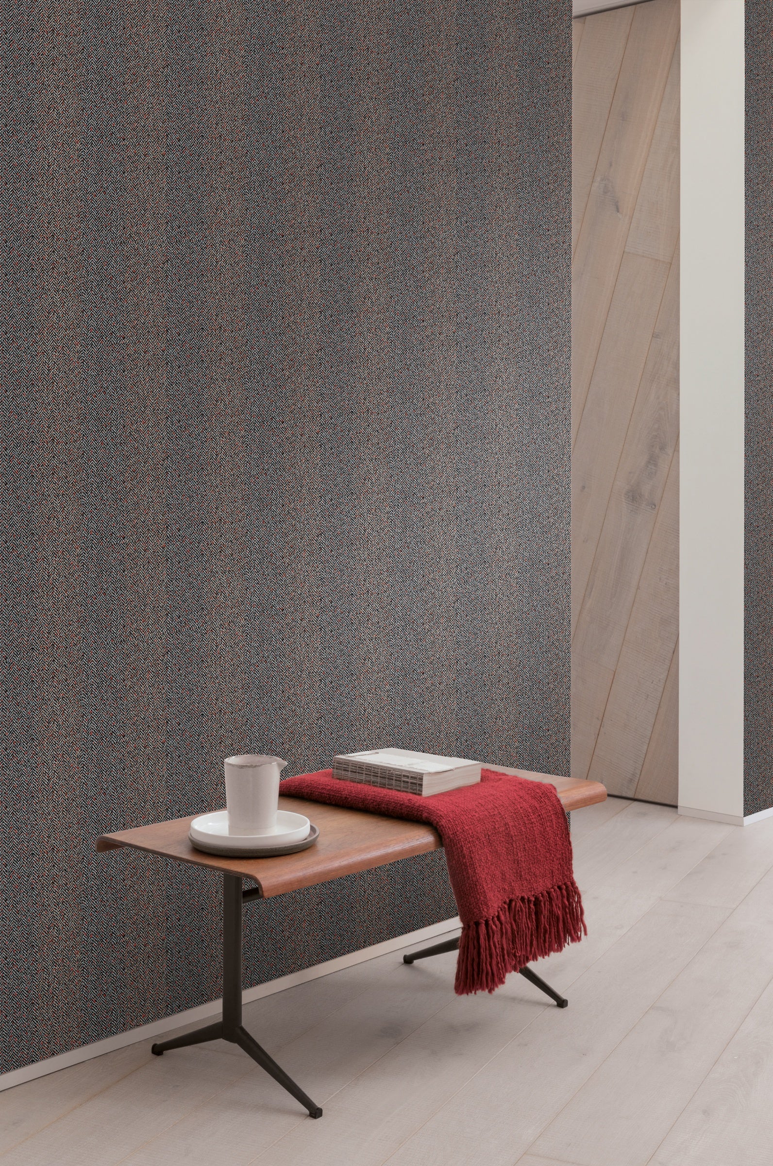 Masureel behang Hugo Cinnamon in interieur