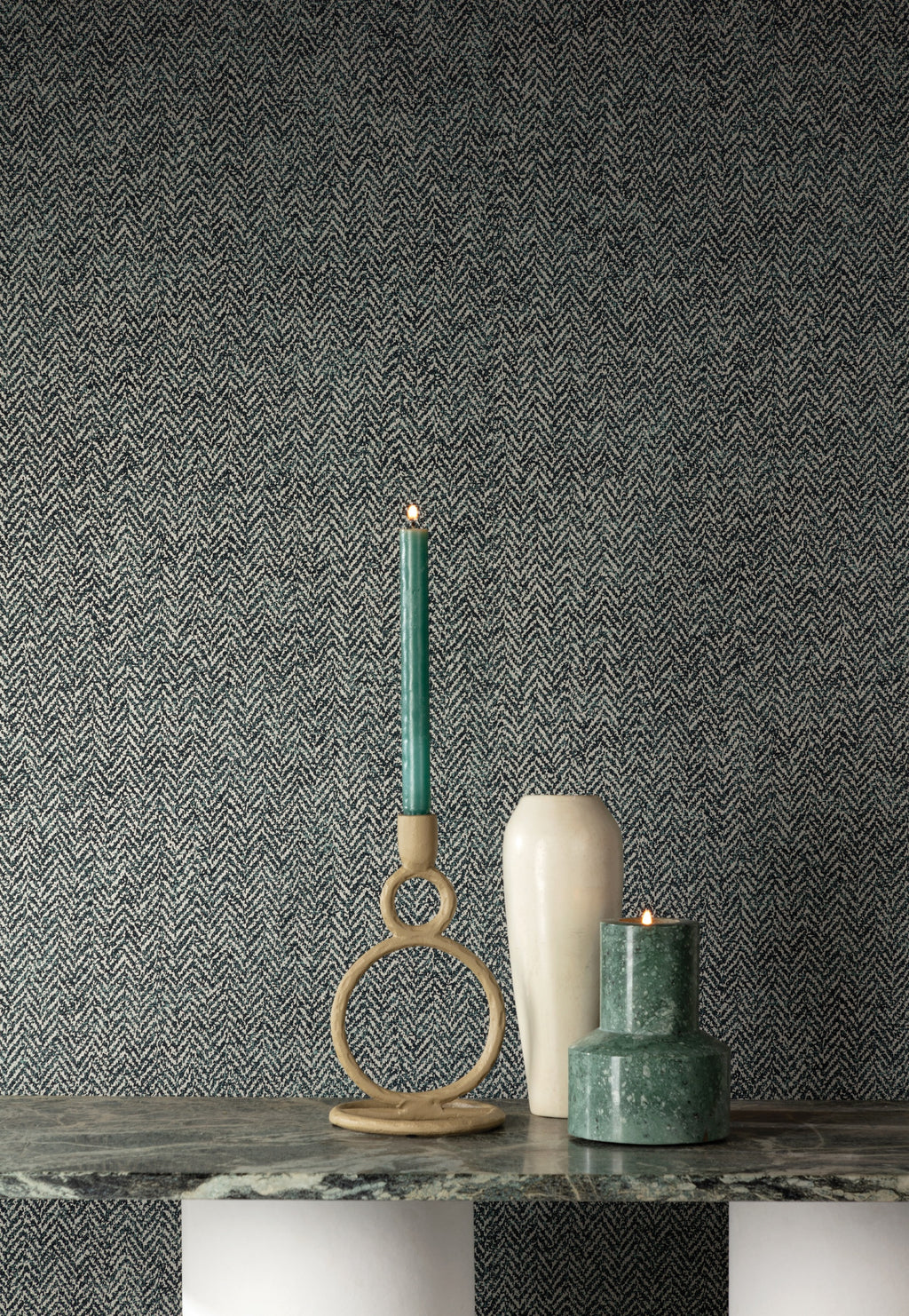 Masureel behang Rocco Pine in interieur