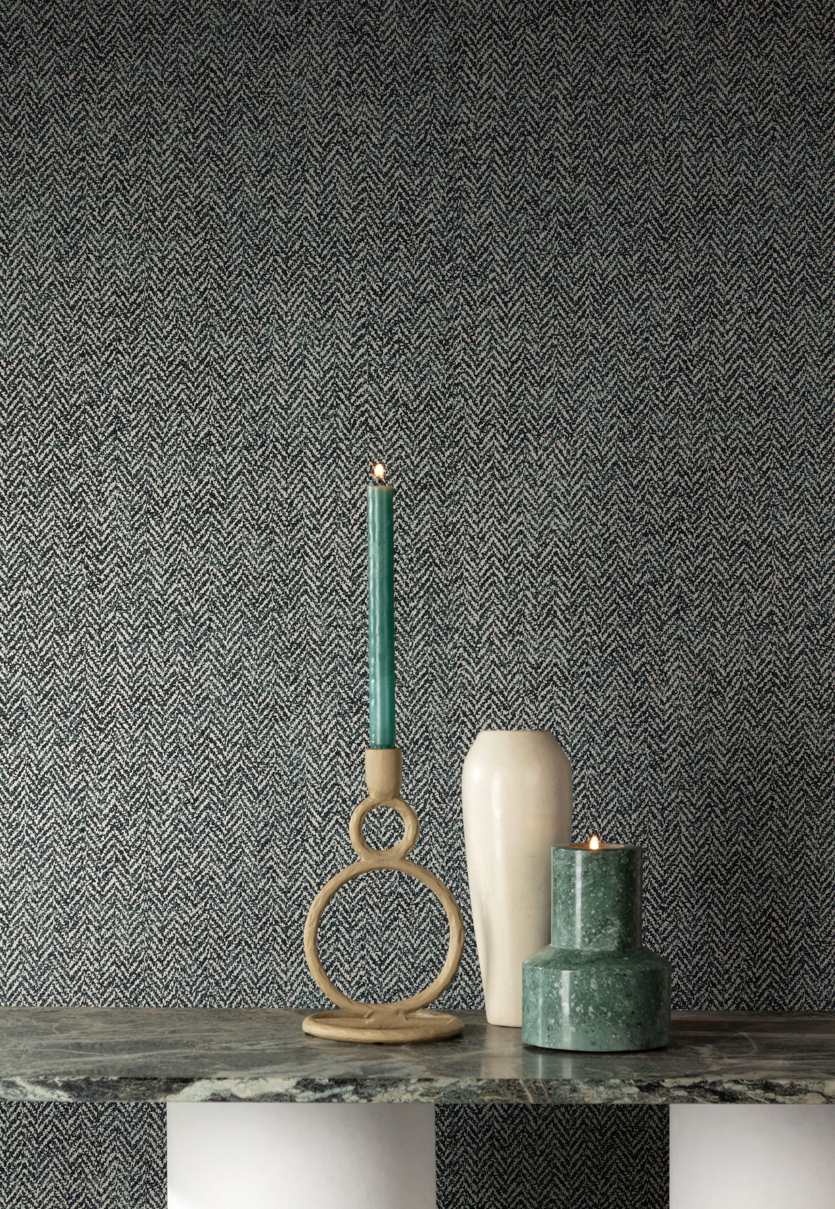 Masureel behang Rocco Pine in interieur