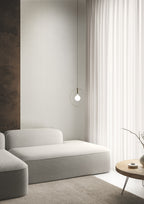 Masureel behang Filo Silver in interieur