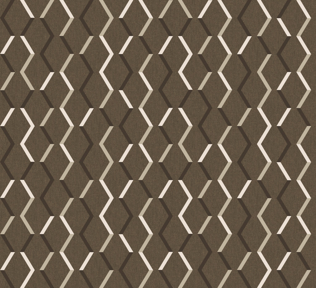 Masureel behang Zigzag Tobacco
