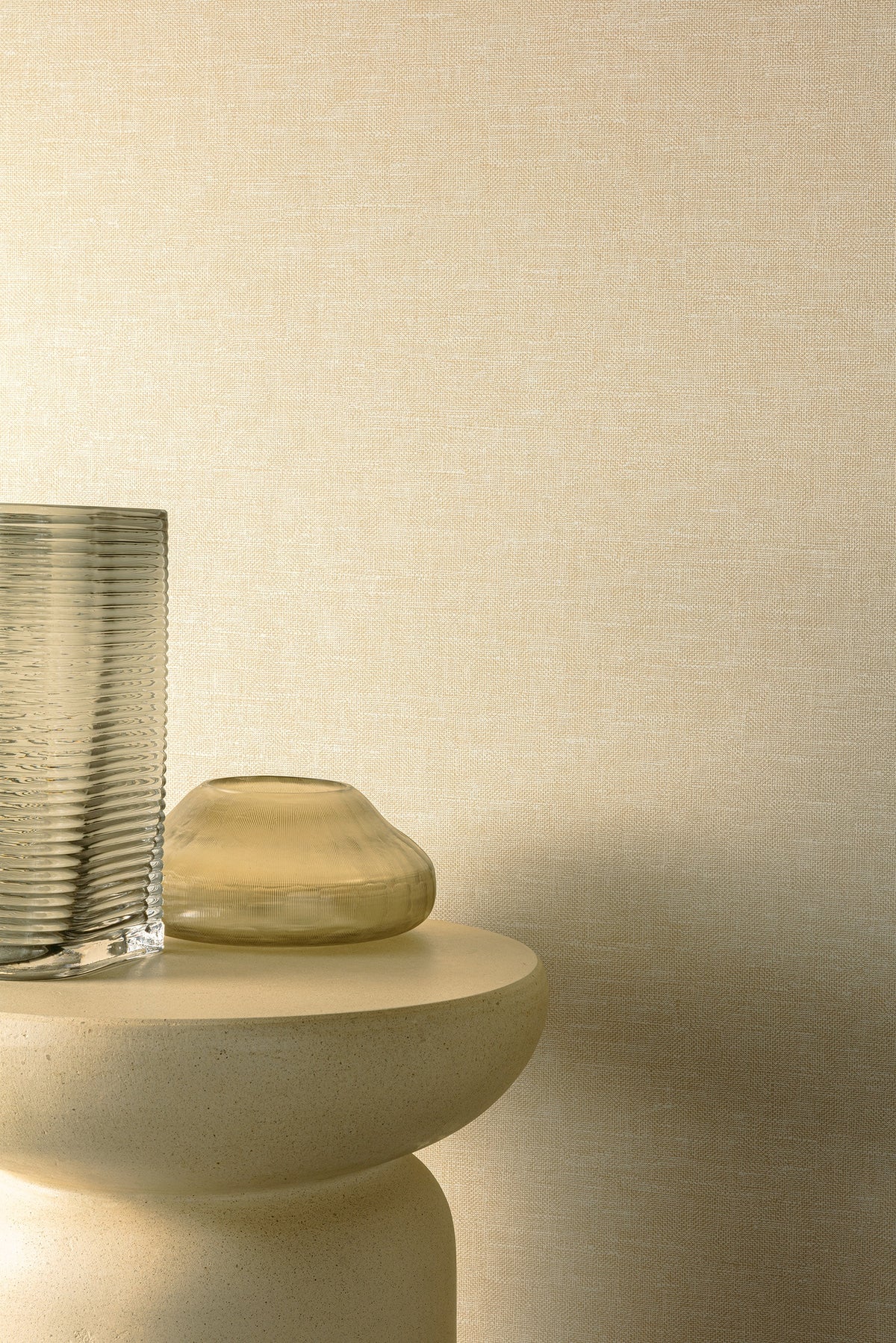 Masureel behang Telis Ivory in interieur