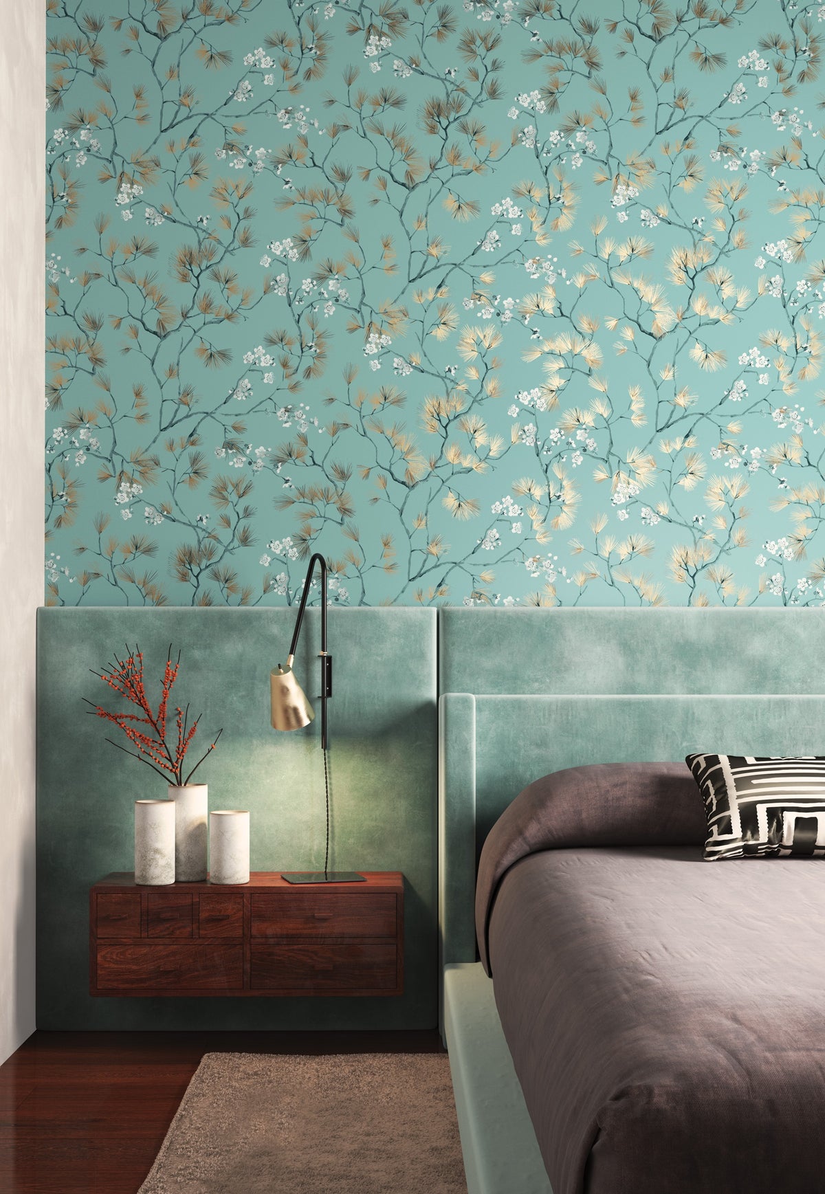 Masureel behang Haru Nile in interieur