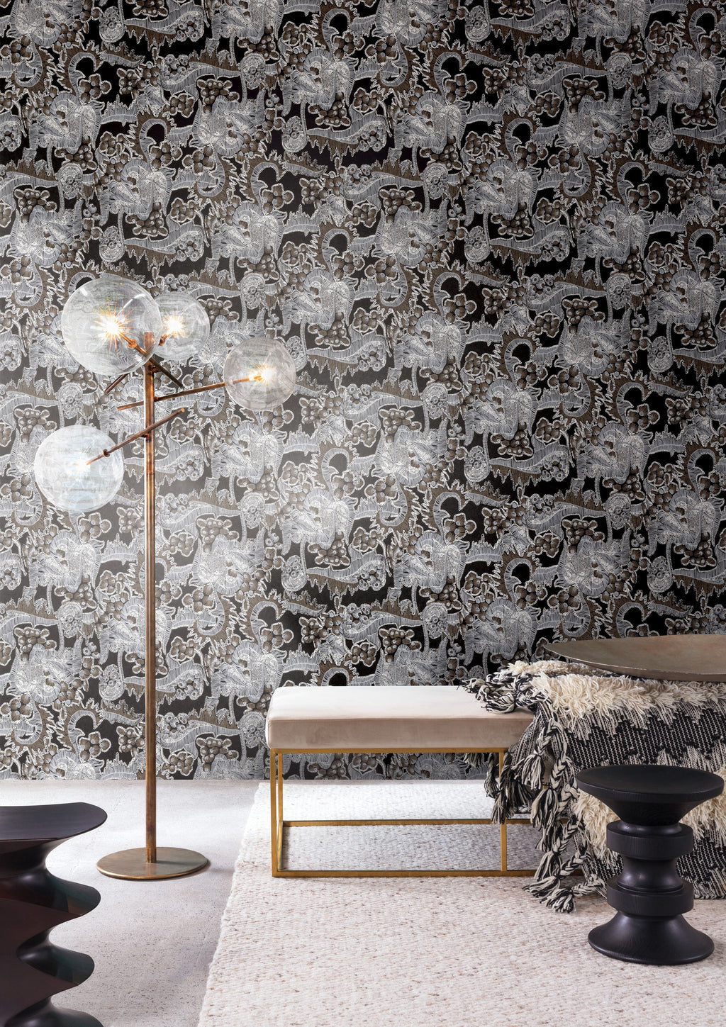 Masureel behang Kimora Night in interieur