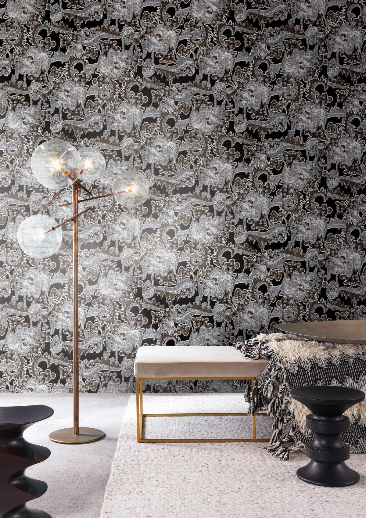 Masureel behang Kimora Night in interieur