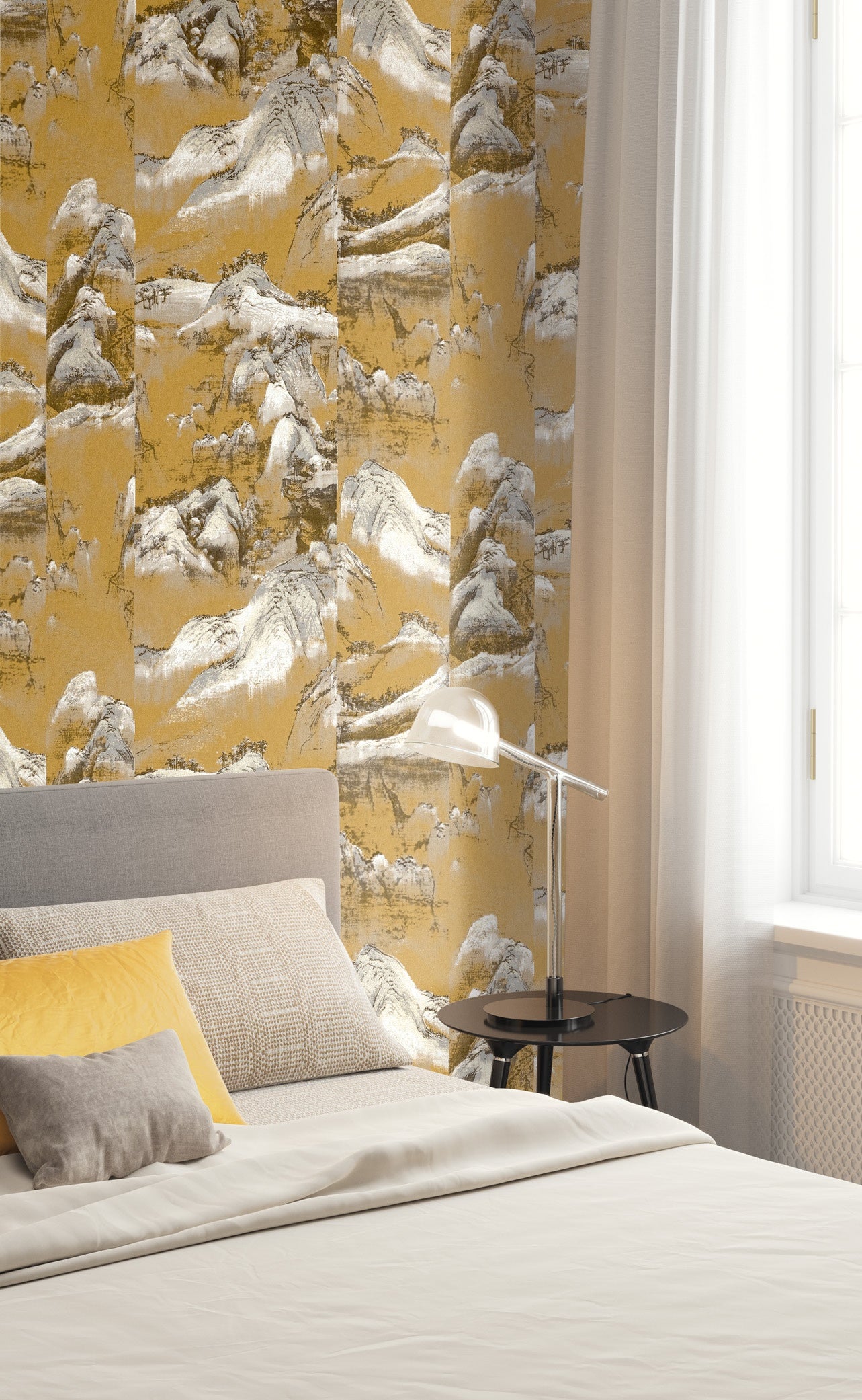 Masureel behang Akiyama Gold in interieur