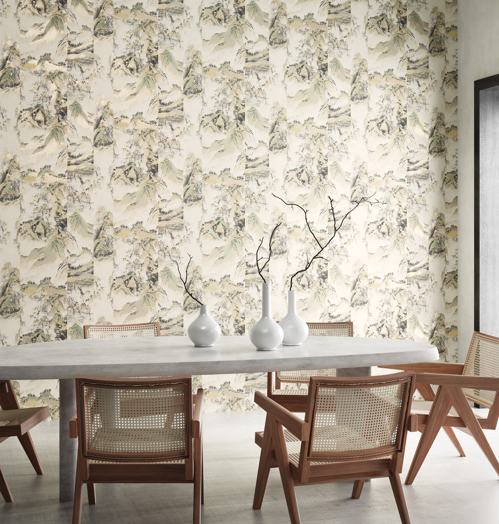Masureel behang Akiyama Meadow in interieur