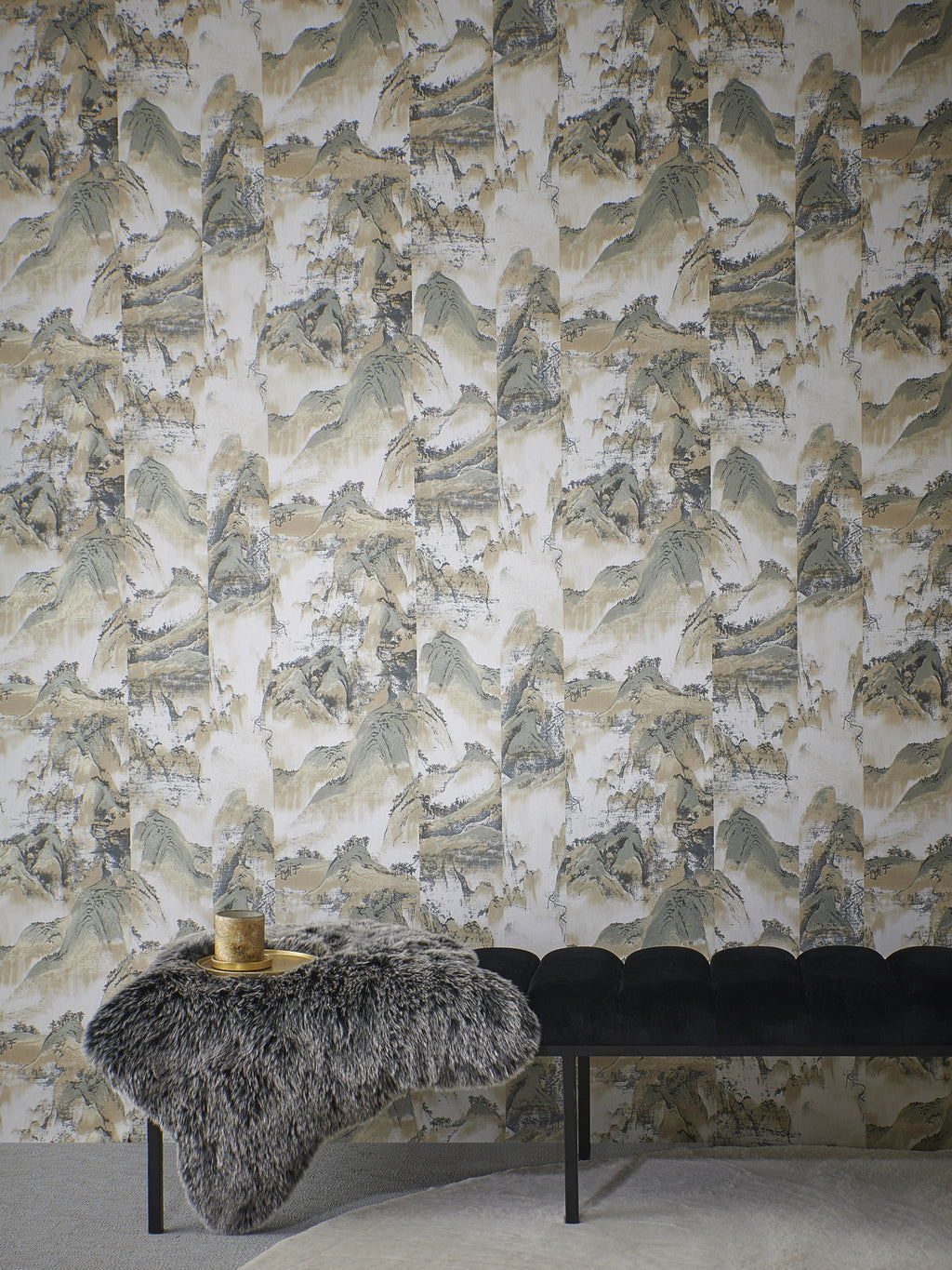 Masureel behang Akiyama Meadow in interieur
