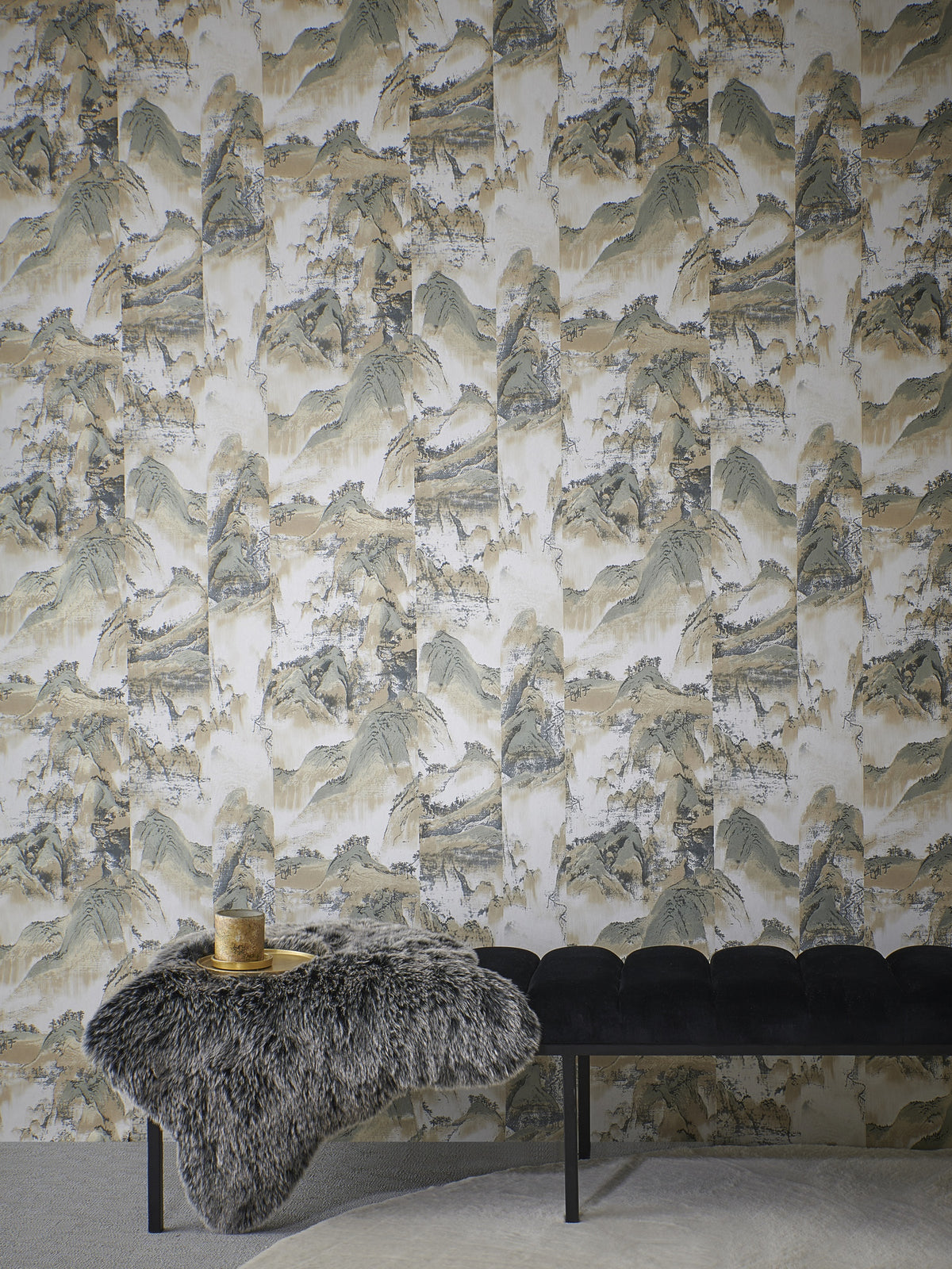 Masureel behang Akiyama Meadow in interieur