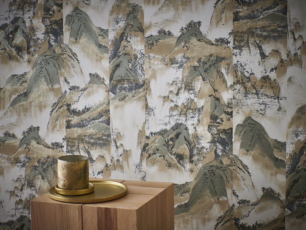 Masureel behang Akiyama Meadow in interieur