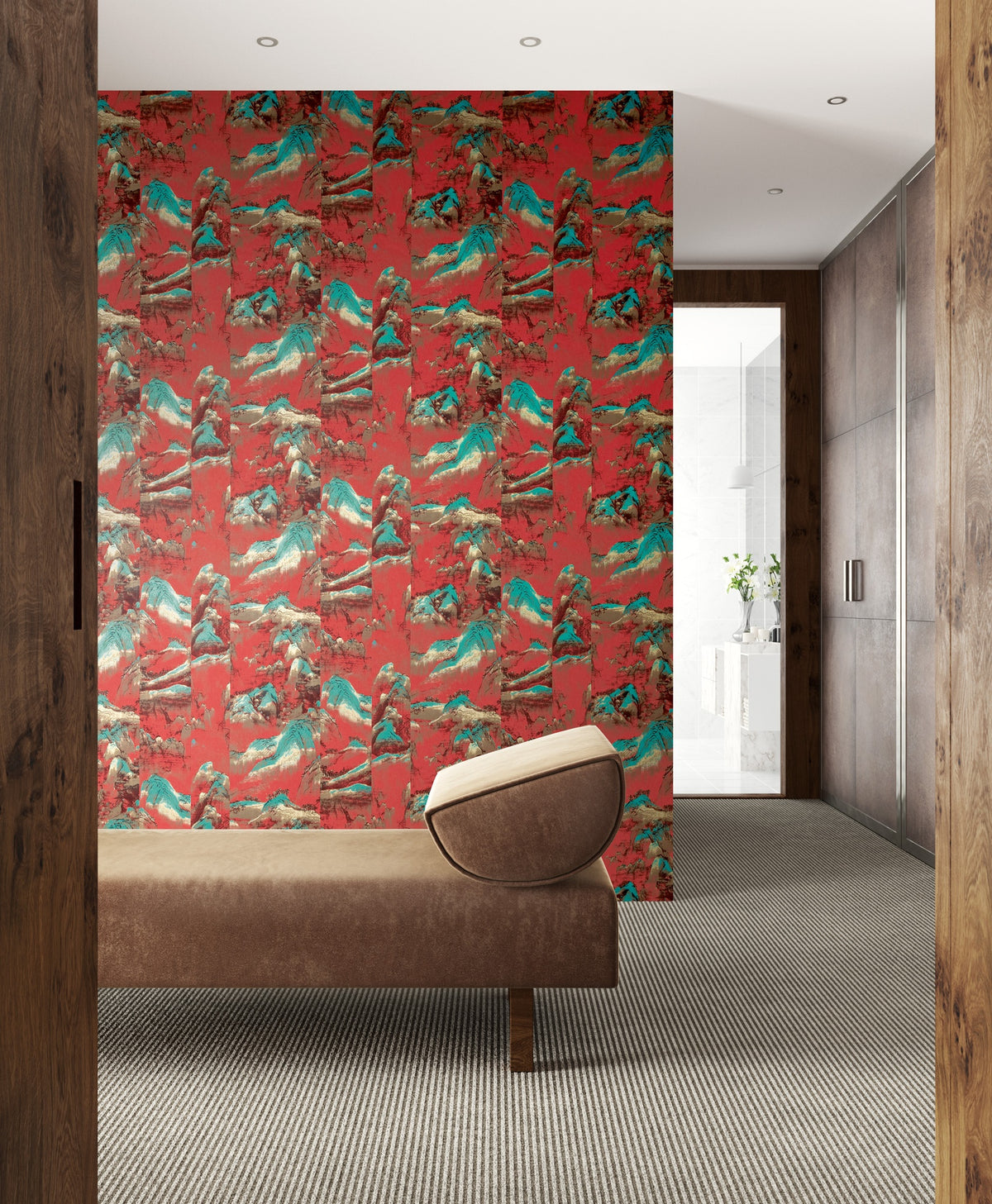 Masureel behang Fujita Spicy in interieur