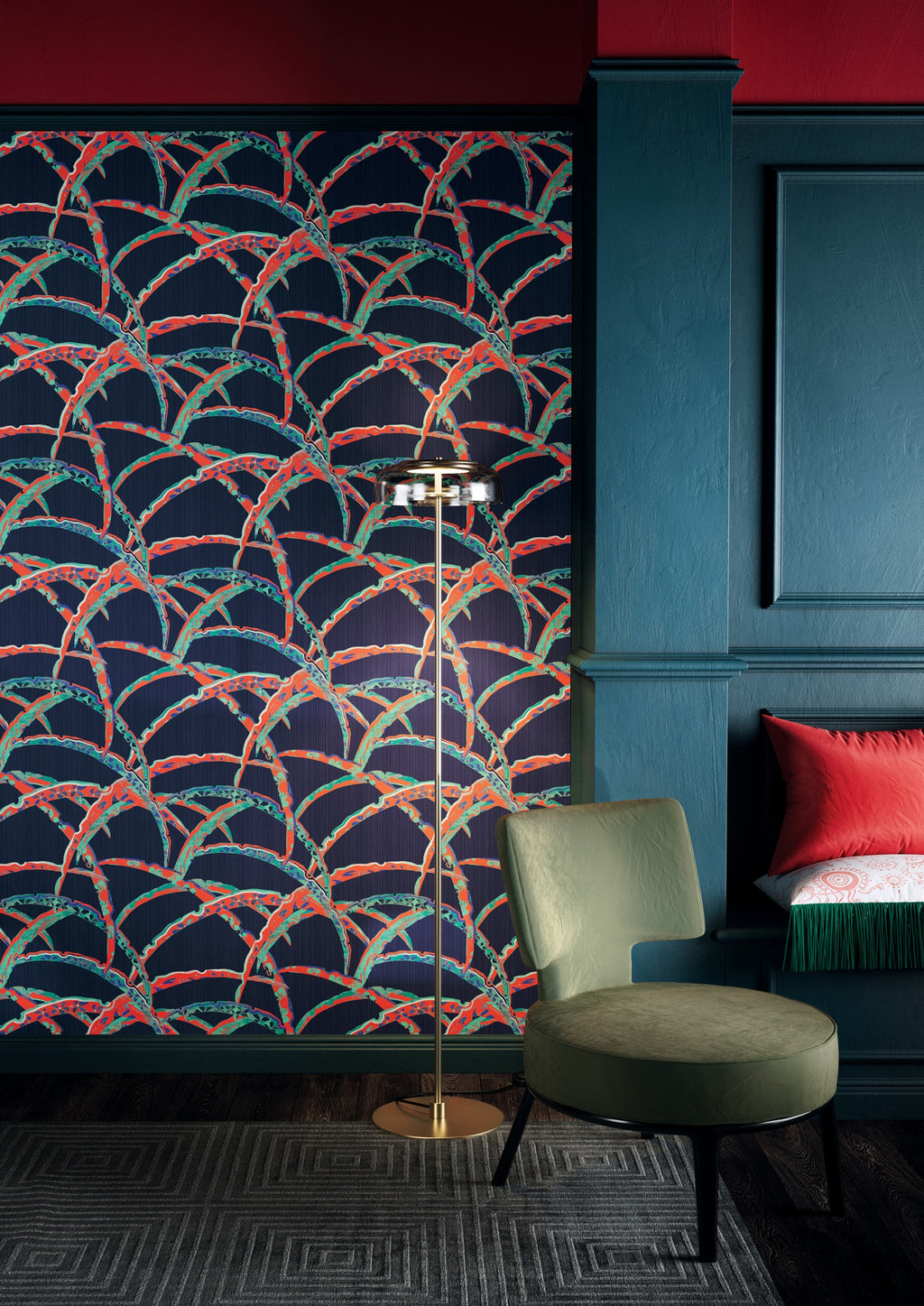 Masureel behang Daika Spicy in interieur