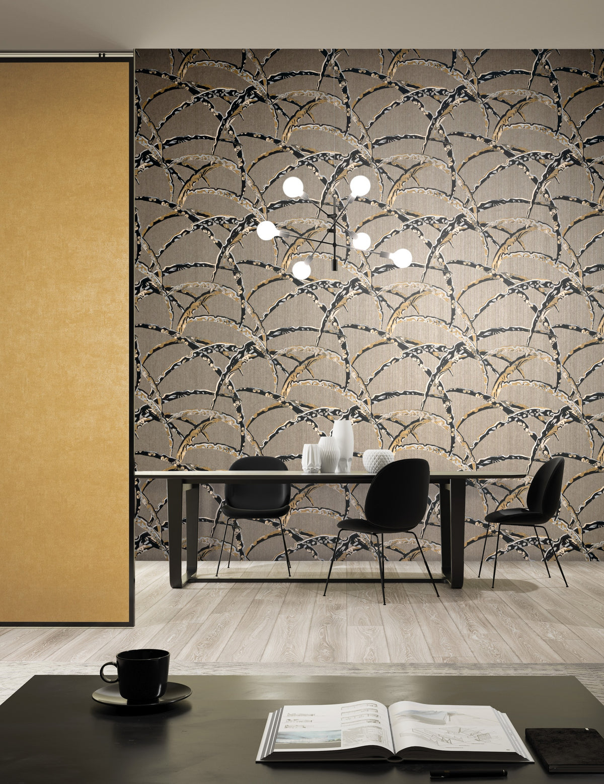 Masureel behang ARC804 Daika in interieur