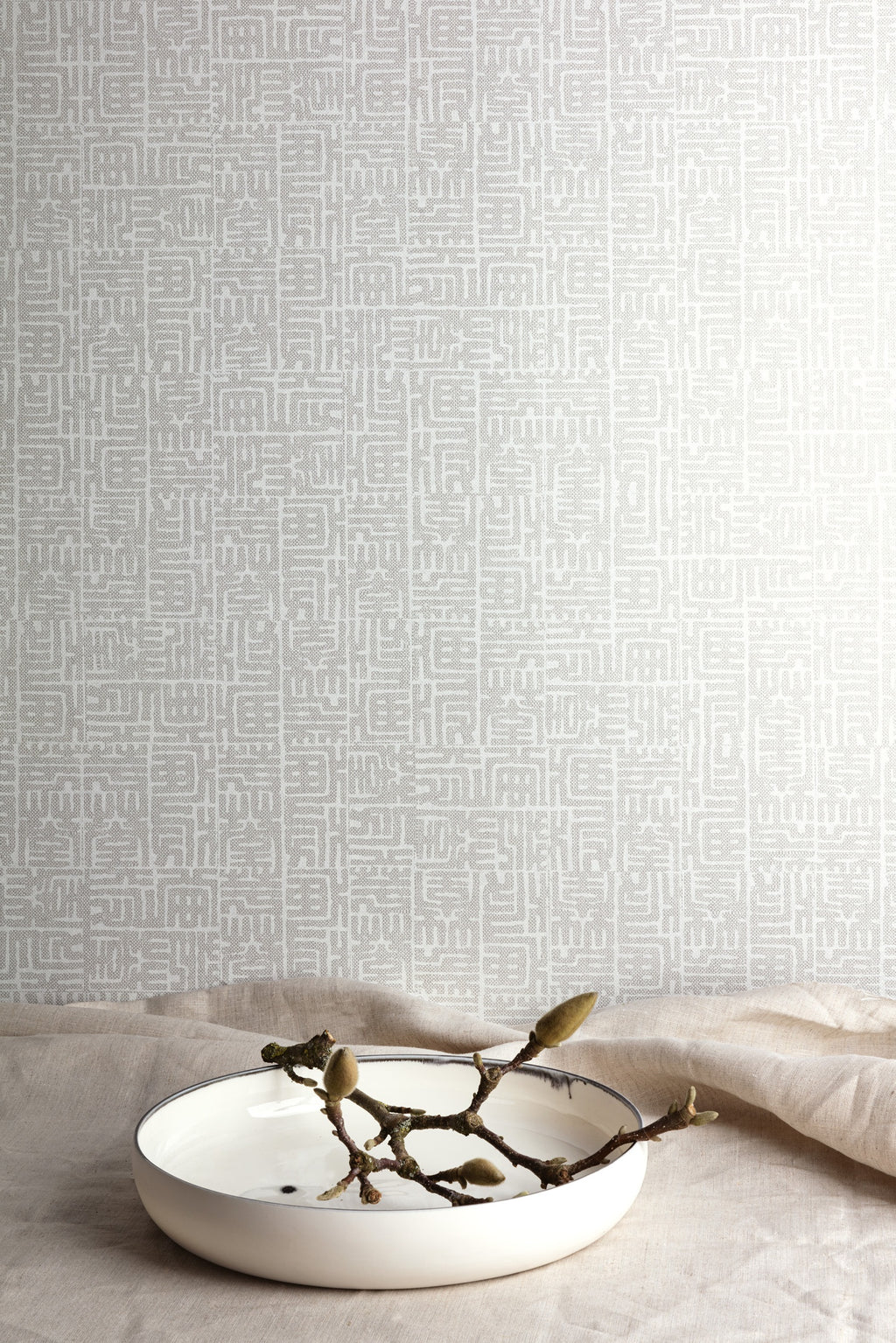 Masureel behang Hoshi Moonbeam in interieur