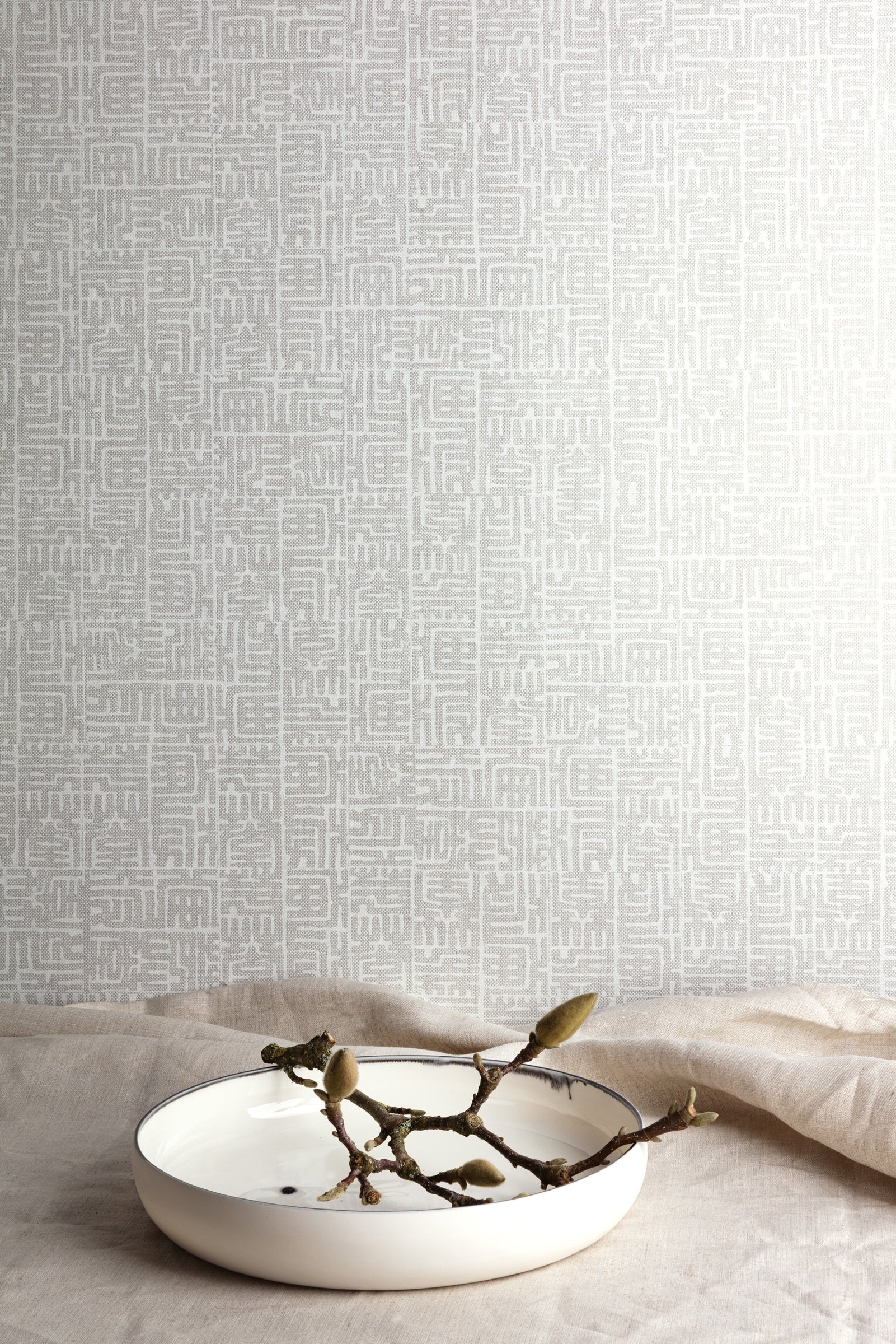 Masureel behang Hoshi Moonbeam in interieur